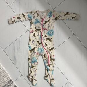 Hatley Cream Woodland Animal Footie